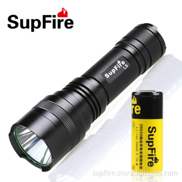 26650 Lithium Battery Waterproof Rechargeable LED Torch Light L6-T6